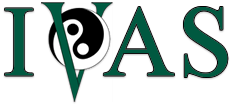 The IVAS logo displays the acronym "IVAS" in green with a yin-yang symbol incorporated into the "V." - Southwest Equine Veterinary